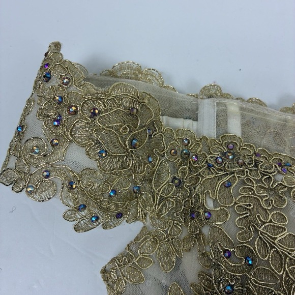 Sherri Hill Gold Formal Wear Top Sz 00 XS Beaded Pageant Prom - Picture 3 of 12